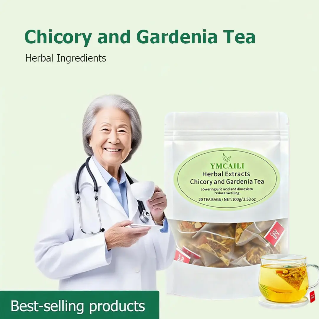 YMCAILI Chicory and Gardenia Herbal Tea Ready to Eat Convenient Beautify & Nourish | Orange Peel & Chrysanthemum –Cool Relief from Heat| 20 Tea Bags Healthy Vegan