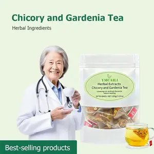 Chicory and Gardenia Herbal Tea Ready to Eat Convenient Beautify & Nourish | Orange Peel & Chrysanthemum –Cool Relief from Heat| 20 Tea Bags Healthy Vegan