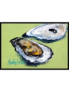 18 x 27 in. Oysters Two Shells Indoor & Outdoor Doormat