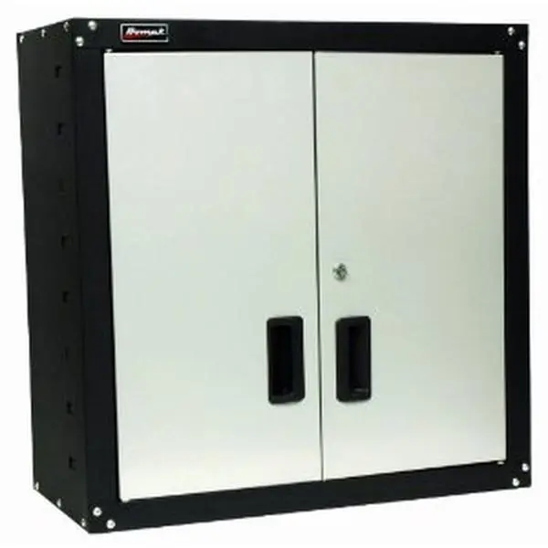 212 MAIN Modern Steel Storage Cabinet - Homak GS00727021 2-Door Wall Cabinet with 2 Adjustable Shelves, Pre-Drilled Holes, HMC Tubular Locks, Assembly Required