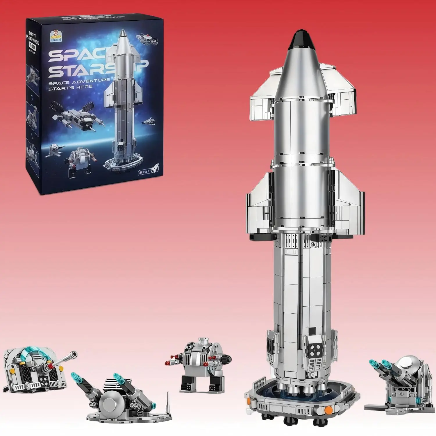 GOQI 1001 PCS Space Craft Building Model, Classic Novelty Toy for Hobby Enthusiasts space craft model