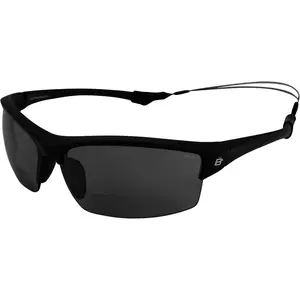 Eyewear Wave Bifocal Polycarbonate Polarized Fishing Safety Sunglasses ANSI Z87.1 Black Frame w/ Lenses