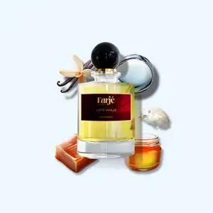 Farje Perfumes – Latte Vanille Extrait De Parfum Unisex 100ml – Finest Niche Quality Ingredients – Amber Gourmand Fragrance with Caramel, Honey, Vanilla and White Musk – Warm, Creamy and Long Lasting