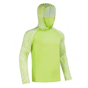 Men's UPF 50+Sunscreen Hoodie with Face Mask, Fast Drying Breathable Long Sleeve Outdoor Fishing Hoodie tiktokshopspringglowup pro shirt casual jacket quick-dry sleeve shirt