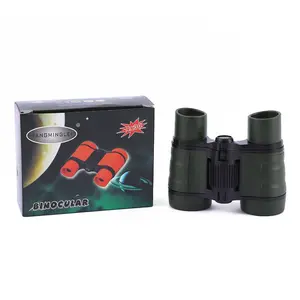 Durable Binoculars Set, Bird Watching, Shockproof Manual Focus, 4x Magnification, Colorful Design, Educational Outdoor Toy, Ideal Gift