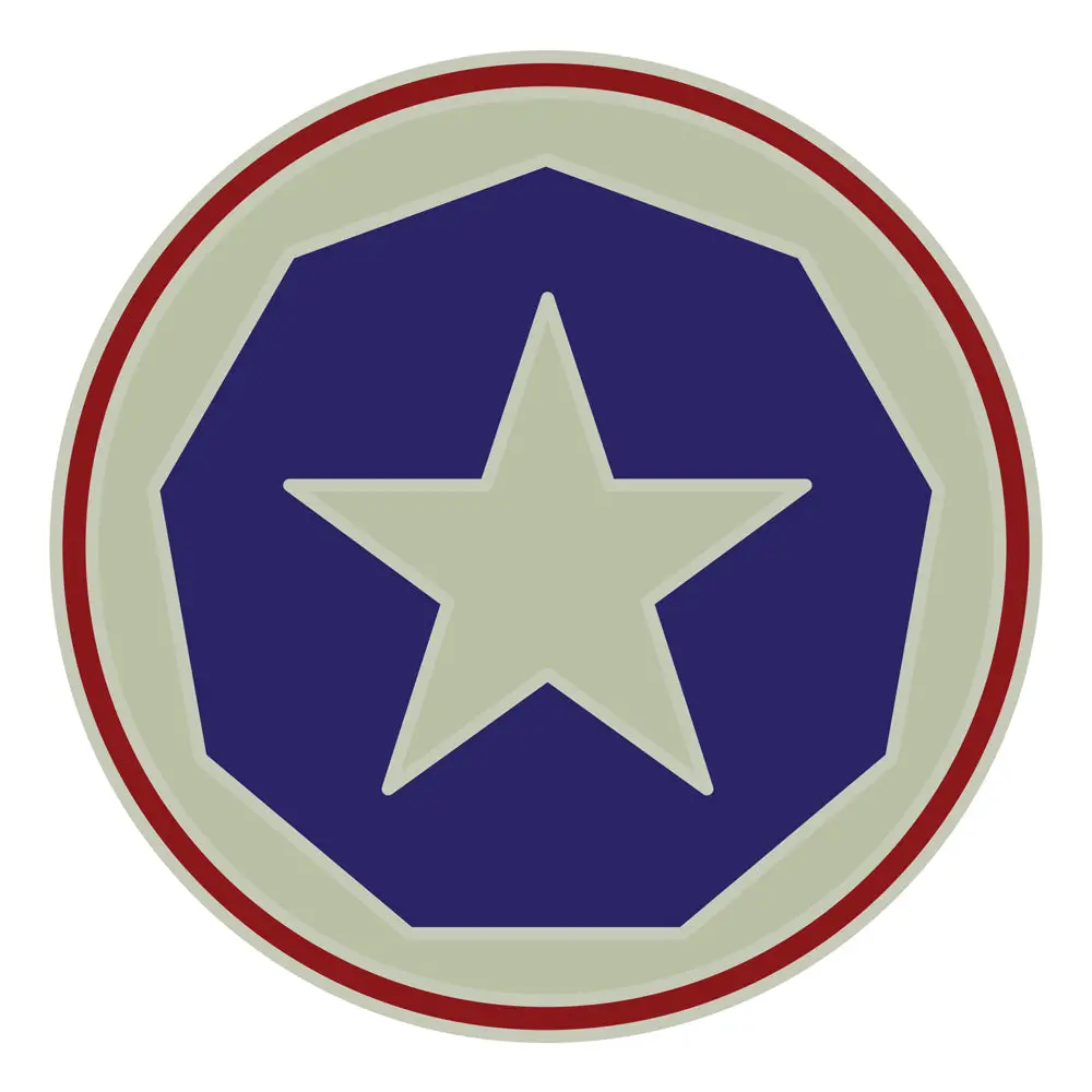 CSIB 5" Vinyl Decal - 9th Support Command Badge, Vinyl Stickers for Military Decor, 5 Inches Military Emblem Sticker