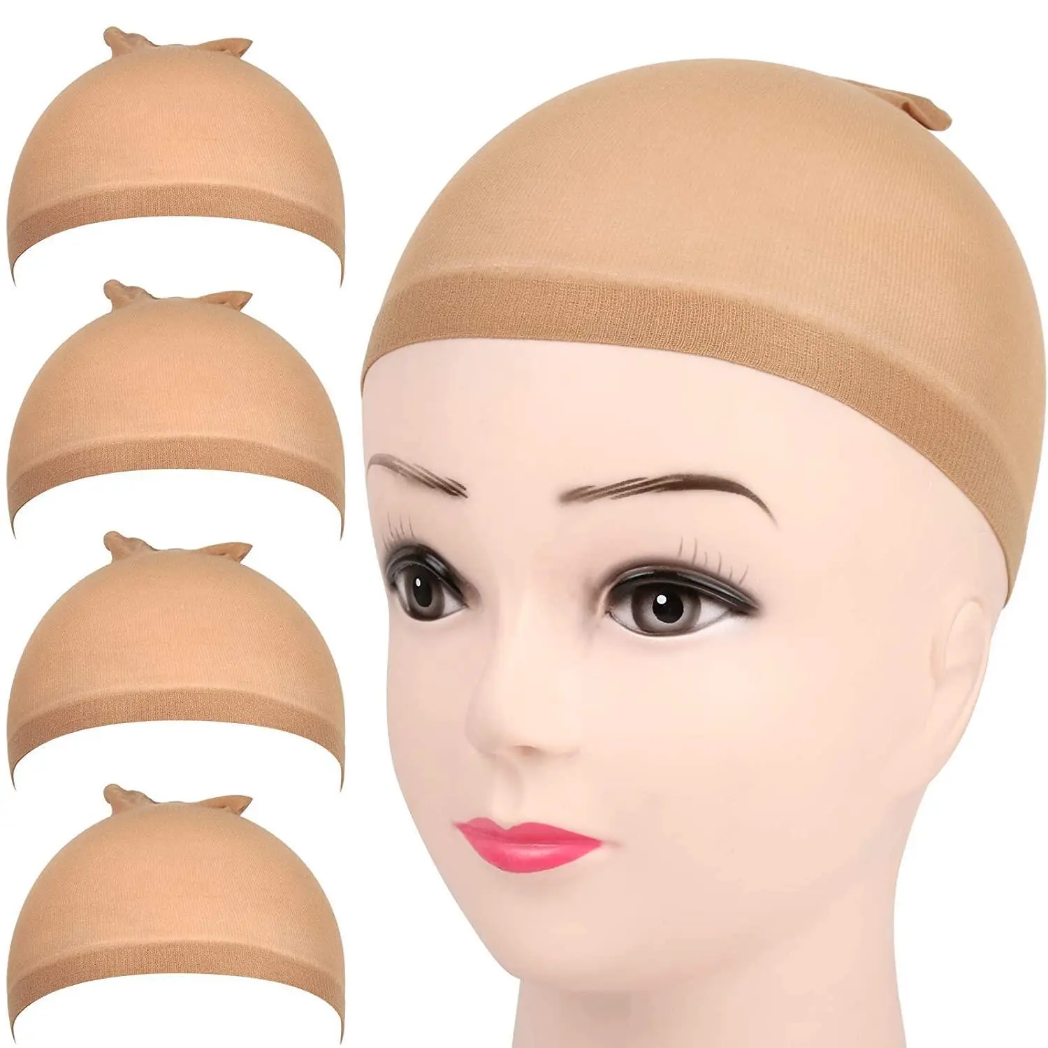 [Not For Sale] LuoTee Hair HD Wig Cap 2 Pieces Invisible and Sheer Breathable Ultra-thin Stretchy Stocking Caps for Lace Front Wigs Skinlike Realistic
