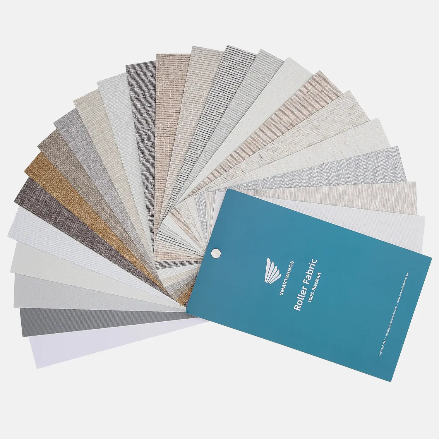 SmartWings 100% Blackout Fabric Sample, Applications for Electric Blinds, Multi Color