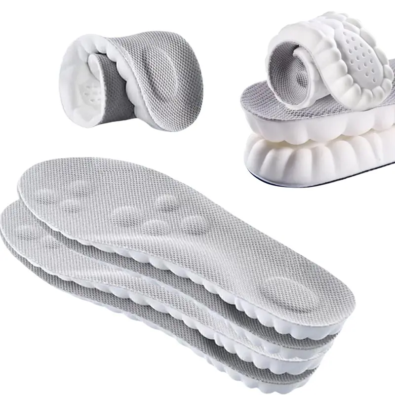 4D Technology Cloud Insole - cloudsole insoles for men- Anti-Fatigue, Shock Absorption, Foot Pain Relief.U-Shape Memory Foam Insoles,One size fits most, adjustable by cutting along the curling line.