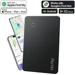 Wallet Tracker Card for Apple Find My & Android, 3-Year Battery Life and Ultra-Slim Design, Tracking Card Works with Google Find Hub, Air Tracker Tag Locator for Passport, Keys, Bags, GPS Tracker, Smart Tracking Tag