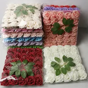 30Pcs Artificial Foam Roses, Real Touch Fake Roses for DIY Wedding Decor, Bridal Bouquets, Valentine's Gifts & Party Decorations