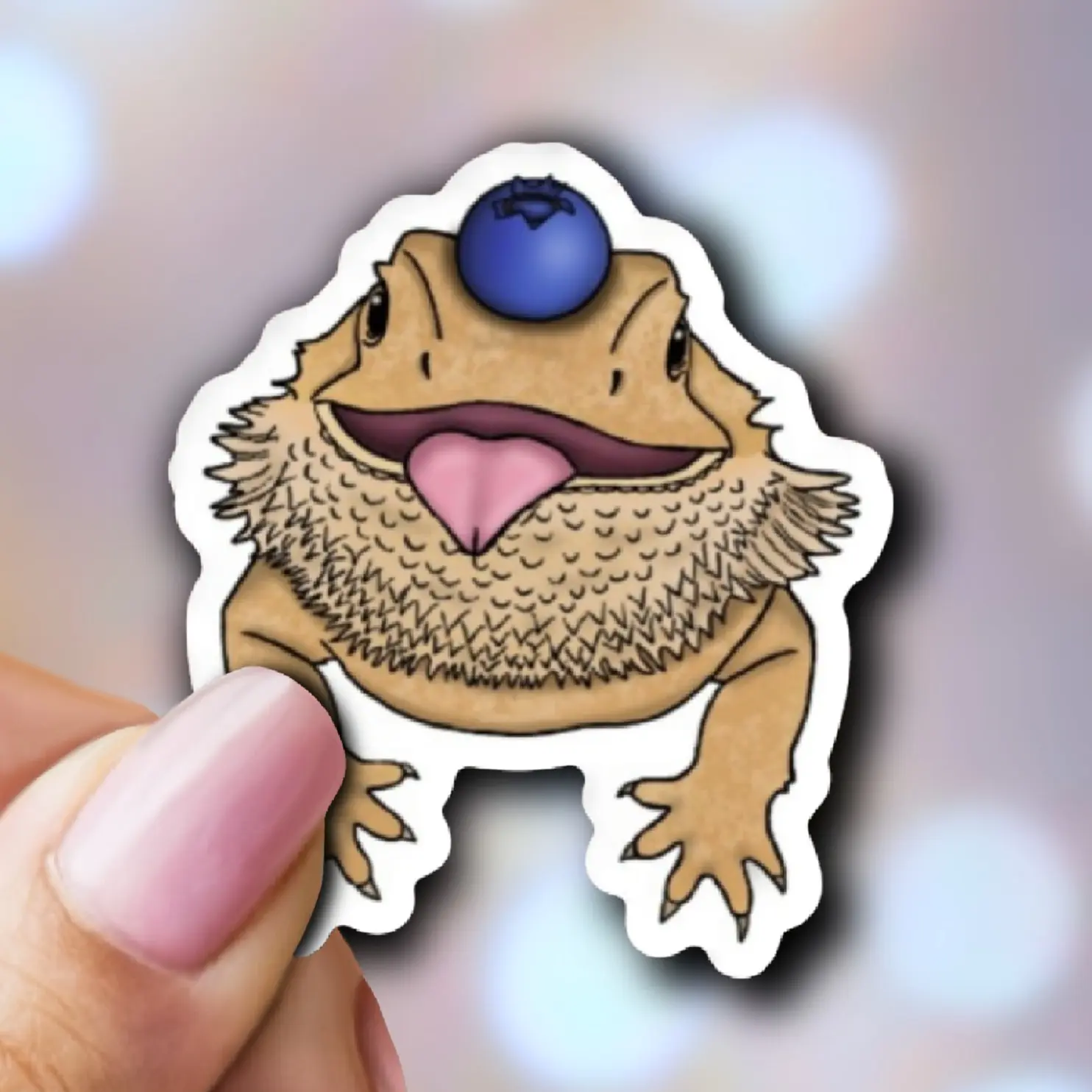 Cute Bearded Dragon Sticker Cute Bearded Dragon Sticker