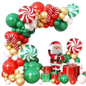 Christmas Balloon Arch Kit with Candy Gift Box Balloons, Perfect for Holiday Party Decorations, Includes Star Shaped Balloons, Balloon Set