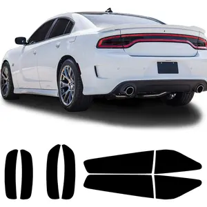 Tail Light Sidemarkers Tint Kit for Dodge Charger 2015-2023, Dark Smoke