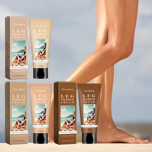 Body Self-Tanning Foundation Cream - Natural Bronze Finish, Moisturizing, Concealing, Long-Lasting Formula