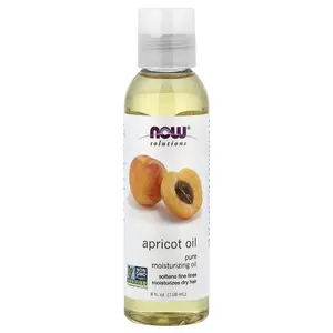 NOW Foods Solutions, Apricot Oil, 4 fl oz (118 ml)