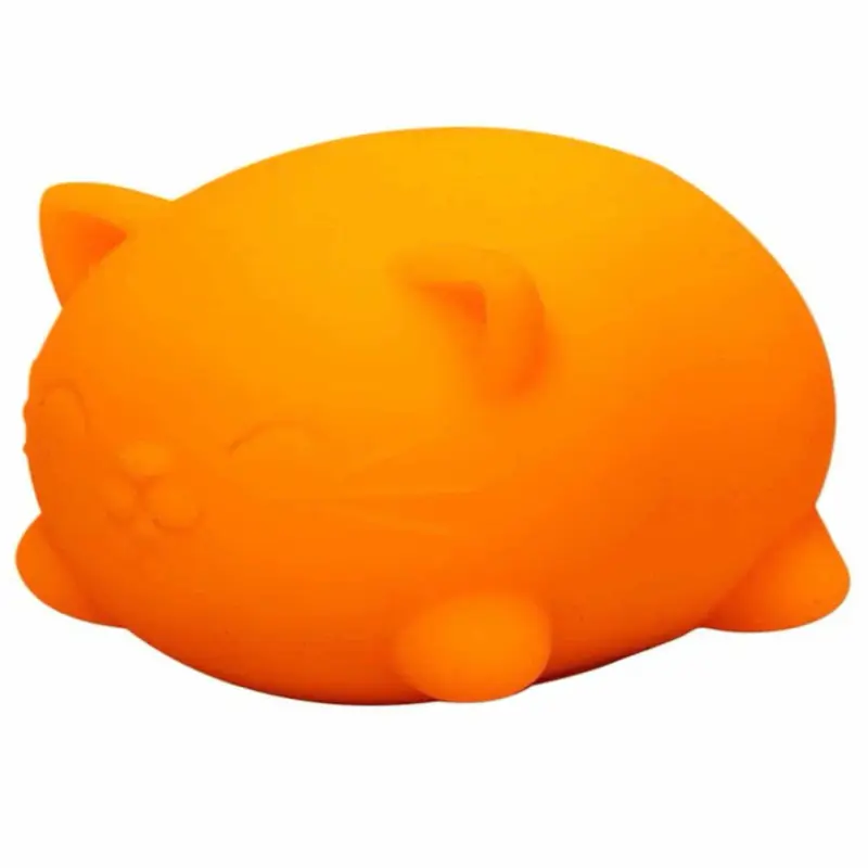 Cat squishy toy in orange