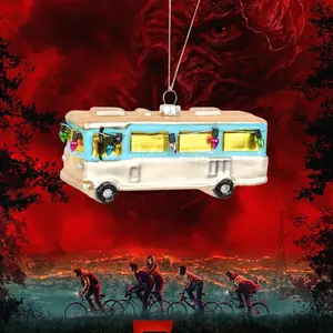 3D Christmas Ornament Stranger Things, School Bus Stranger Things Christmas Tree 3D Funny Ornaments, 3D 2025 Christmas Tree Decor, Gift for Fans, Friends, Family, Colleagues, Boss