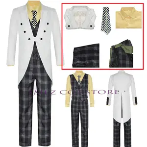 Twins Jerome Valeska Cosplay Anime Jeremiah Costume Suit Uniform Halloween Party Clown Outfits for Men