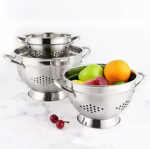 Stainless Steel Drainage Basket Vegetable Wash Basket Fruit Wash Basin Vegetable Wash Basin Kitchen Fruit Basin Stainless Steel Fruit Basket