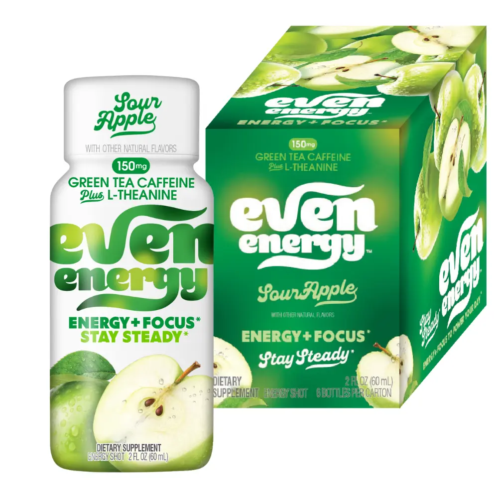 EVEN ENERGY 6 Pack | Energy Shot 2 fl oz | 150mg Natural Caffeine