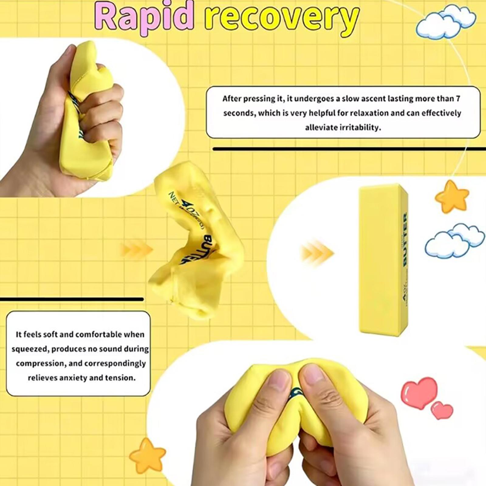 Soft Butter Viral Stress Relief Ball Toy Stress squeeze toy for kids & adults Ideal birthday & party favors Perfect prank gift for ages 12+