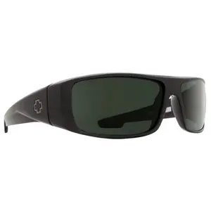 Spy Optic LOGAN Sunglasses - GLOSS Black / Happy Gray Green POLARIZED Lens