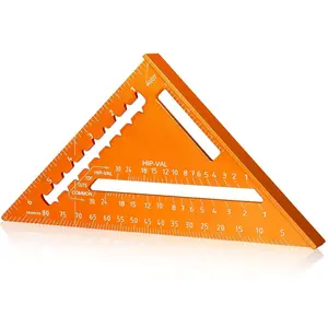 Carpenter Square 7 Inch,  Rafter Square for Angle Drawing, Measuring Square Tool, Framing Square Layout  Tool for Woodworking and Carpentry
