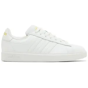 adidas Grand Court 2.0 Cloud White Gold Metallic GW9213 Women's Fashion Shoes New
