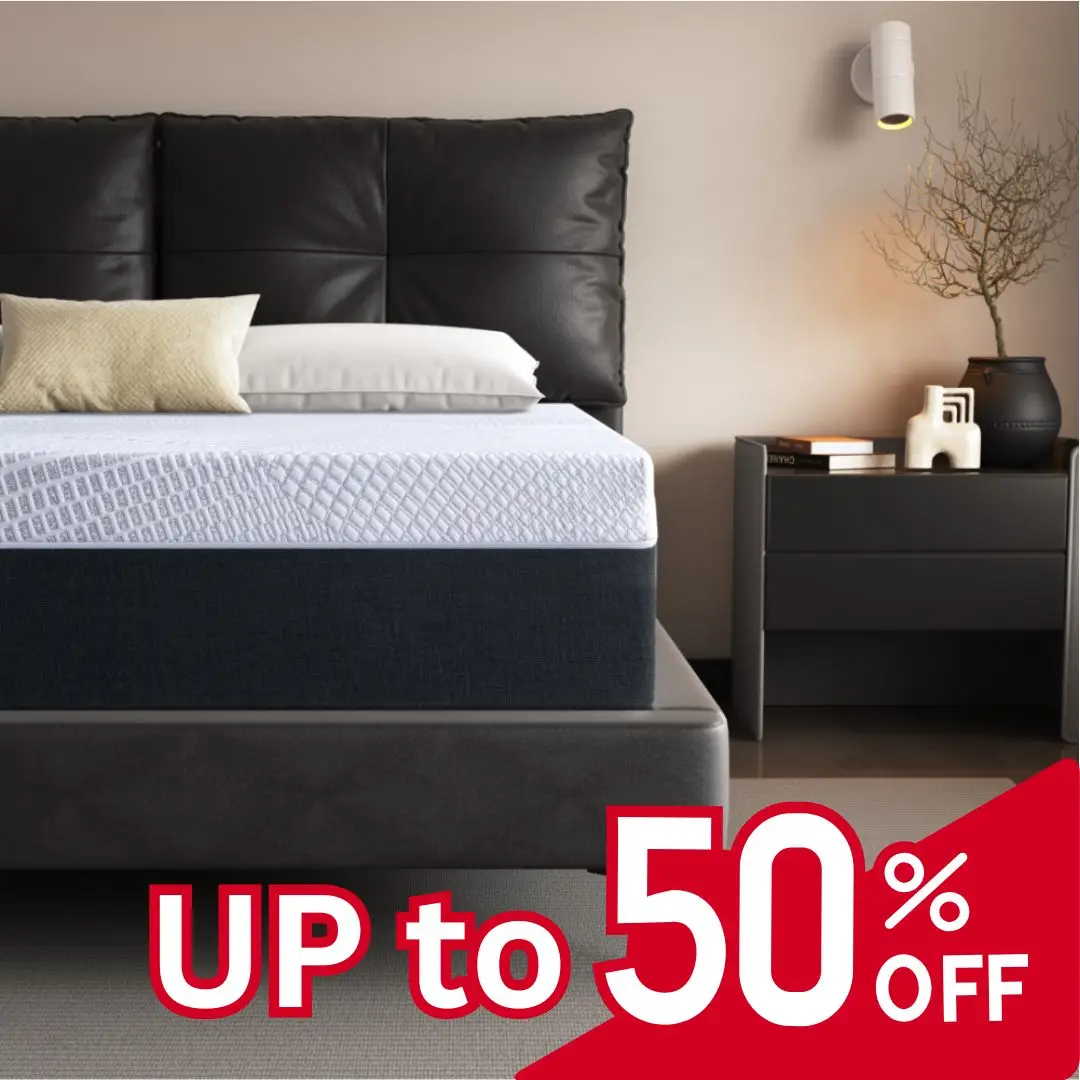 Twolike Memory Foam Mattress, Cooling Gel Infused Gel Mattress in a Box No Bed Frame, Medium-Firm, Fiberglass Free, Washable Cover