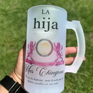 LA HIJA MÁS CHINGONA Beautiful Frosted Mug 16oz Washable Reusable Drinkware