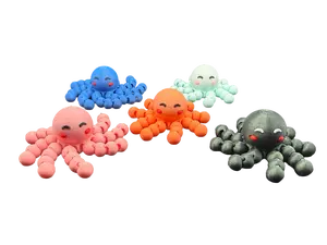 Cute Tiny Articulated Kawaii Flexi Octopus