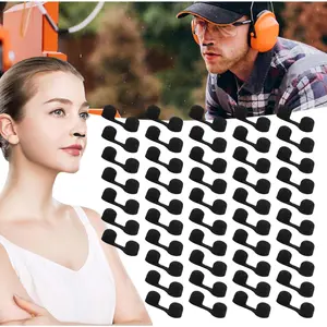 100 Pcs Disposable Sponge Nose Filters, Black Soft Nostril Plugs, Nasal Protection Filters for Spray Tanning, Dust & Odor Prevention for Home and Salon Use