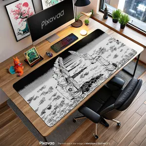 Chainsaw Man Manga Panel Mouse Pad - Dark Devil Hunter Art Desk Mat, CSM Aesthetic Gaming Pad, Anime Gift