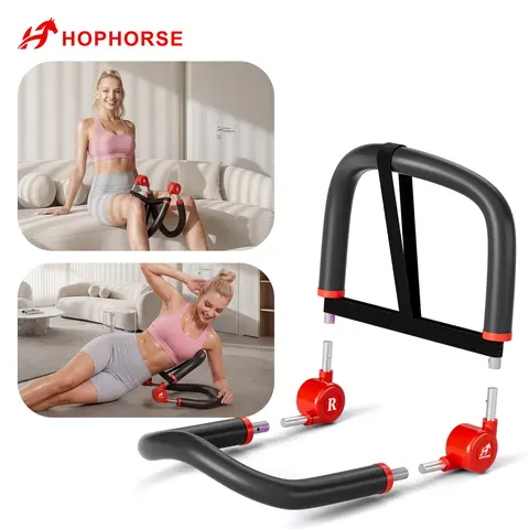 HOPHORSE 10-in-1 Multifunctional Ab Board - Compact and Portable Abdominal Core Trainer, 3 Resistance Levels, Adjustable Abs Trainer, Beginner-Friendly Stomach Workout Equipment for Home Gym Use
