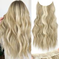 24inch-Ash Brown mix Platinum Blonde