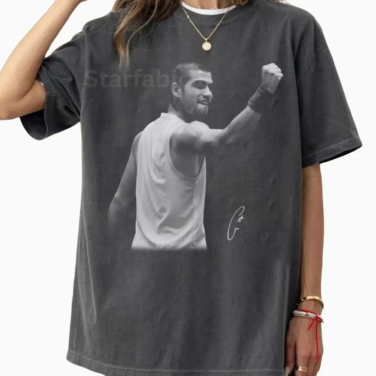 Vintage Carlos Alcaraz Shirt, Graphic Vintage Tee