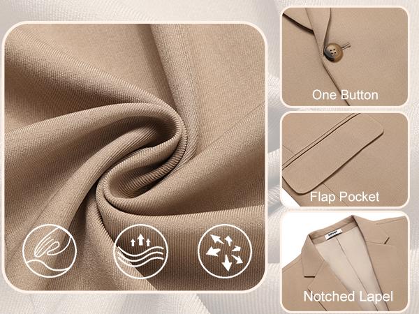 COOFANDY Men's Casual Blazer Regular Fit Lightweight Sport Coats One Button Suit Jacket Dress Blazer Jackets