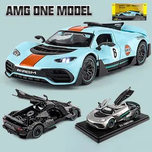 1:32 Scale Gt Alloy Sports Car Model, High-Transparency PC Windows, Vacuum-Packaged Blind Box, Perfect for Display and Gift