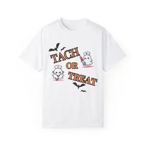 Halloween Healthcare Tach or Treat Unisex Tshirt
