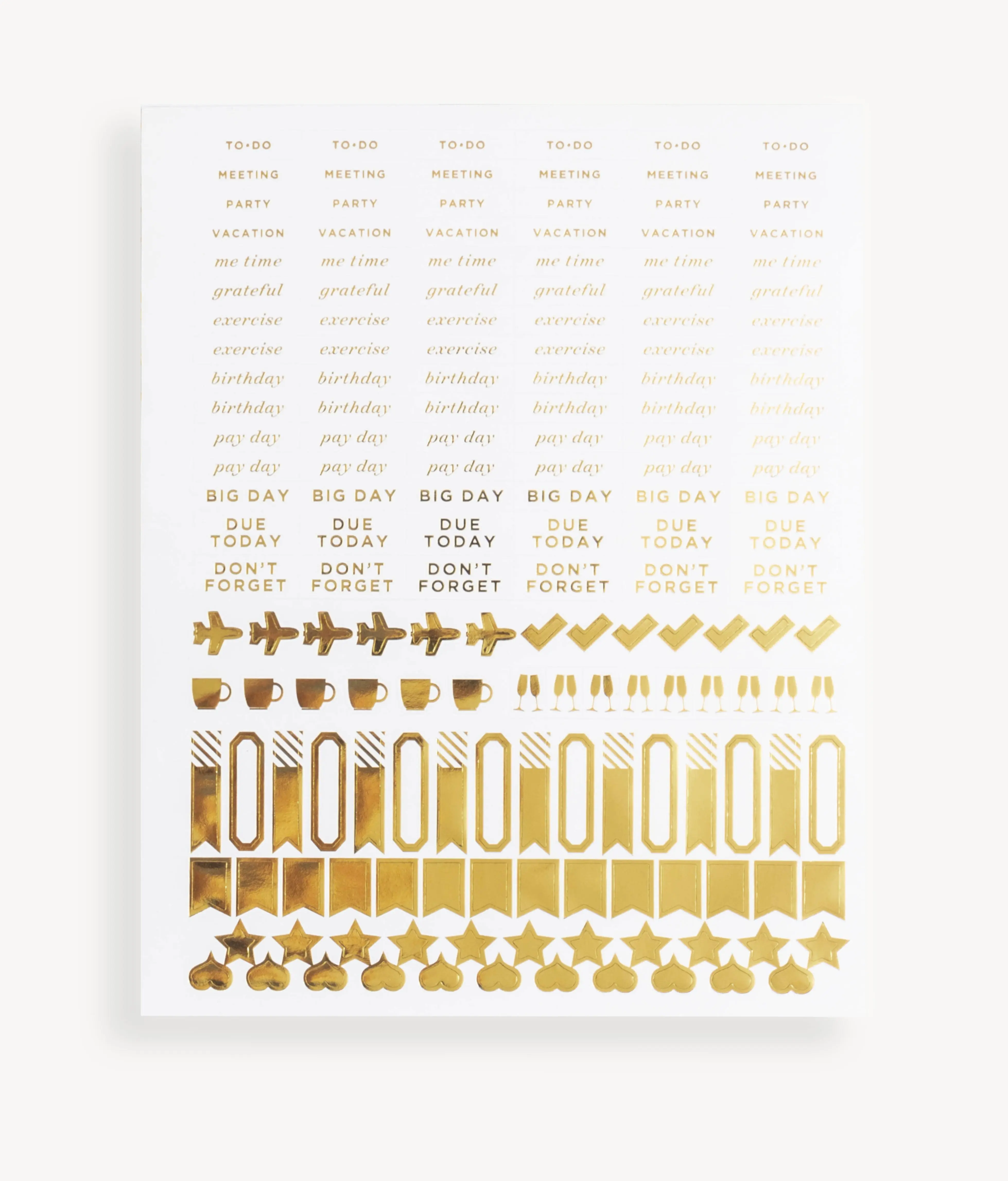 Flagship Gold Stickers