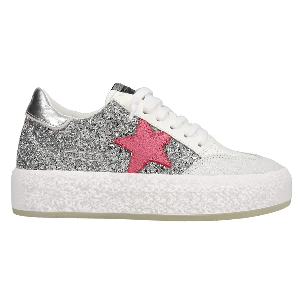 Vintage Havana Womens Ream Slip On Platform Sneakers Shoes Casual - Silver