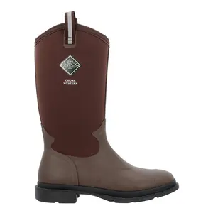 Muck Boot Mens Chore Western Tall 15 Inch Soft Toe Pull On  Work/Duty - Brown