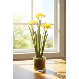 21" Yellow Daffodil in Pot