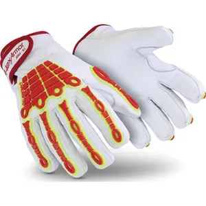 HexArmor Safety Glove, Paired Pack, Size XXXL (3XL/12), ANSI Cut Level A4, Puncture Level 5, White/Red/Hi-Vis, Cut & Puncture Resistant Work Gloves (Home Improvement & Work Safety Equipment)