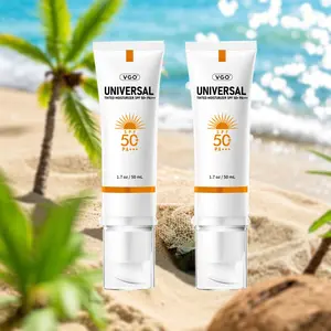 VGO Universal Tinted Moisturizer SPF 50+ in Earthy Yellow - Lightweight Foundation & Sunscreen for All Skin Tones | Hydrating, Non-Greasy & Natural Finish