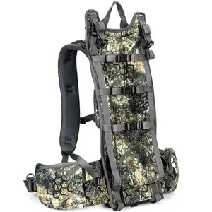 MOXULE Backpack Frame - Lightweight Aluminum Pack Frame for Backpacking, Hiking, Meat-Hauling, Large Load Hunting Camo