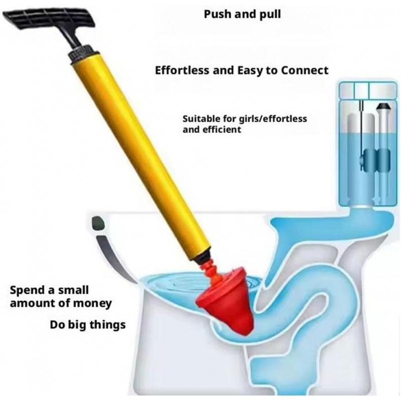 2026 Pressure Toilet Unblock, Toilet Plunger Drain Clog Remover, Air Plunger for Toilet Bathroom Floor Drain Sink Kitchen Unclogger Plumbing Tools (1 PCS)