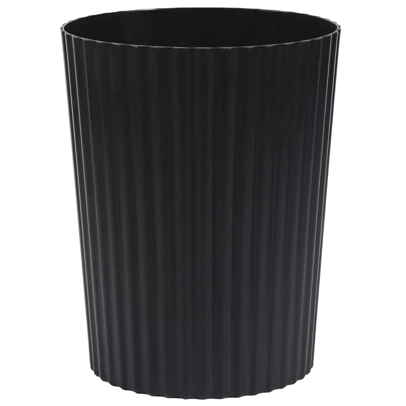 Small Trash Can Plastic Wastebasket Round Garbage Container Bin for Bathroom, Kitchen, Bedroom, Home Office, College Dorm, Sturdy Stylish Decor Round Garbage Container Bin for Kitchen, Bedroom, Home Office, College Dorm Essentials