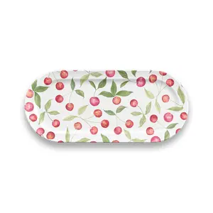 Berries & Cherries Melamine Serving Platter